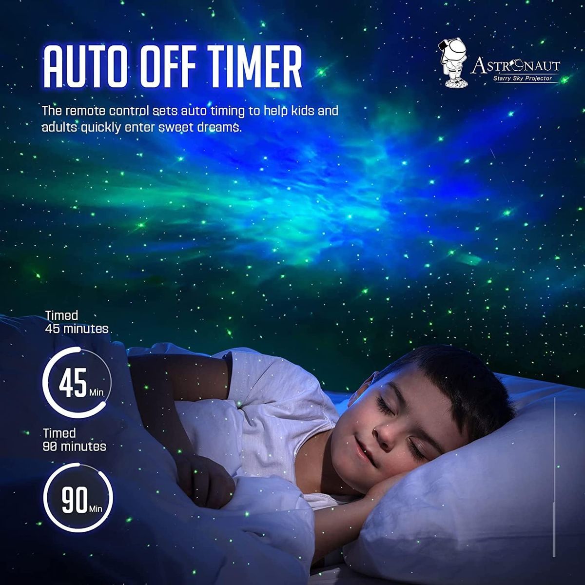 Astronaut Space Buddy Star Projector With Remote & Stable Base