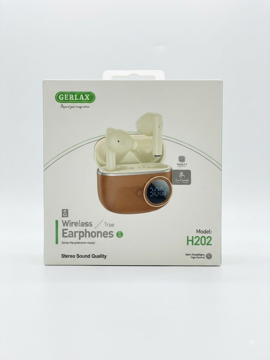 GERLAX H202 Wireless Earphones with Digital Display