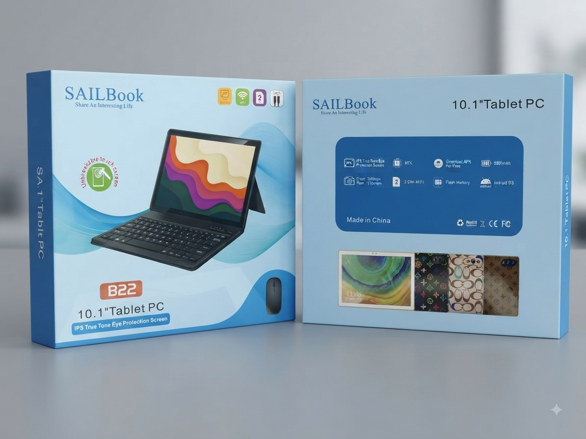 SAILBook B10 10.1" Android 13 Tablet – Dual SIM & WiFi