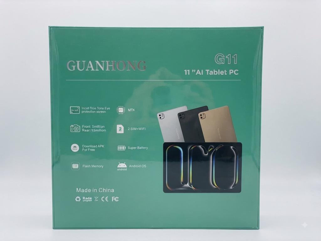 GUANHONG G11 11" AI Tablet – Dual SIM, WiFi & Keyboard