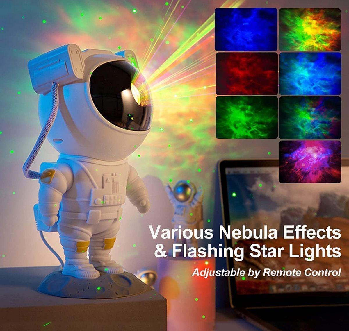 Astronaut Space Buddy Star Projector With Remote & Stable Base
