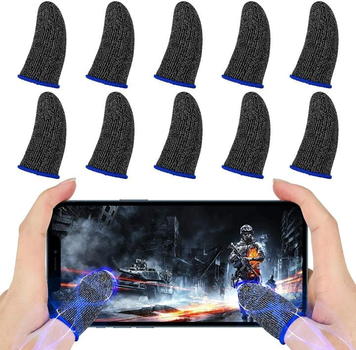 Gaming Finger Sleeves and Thumb Sleeves for Mobile Gaming, Sweat-Resistant