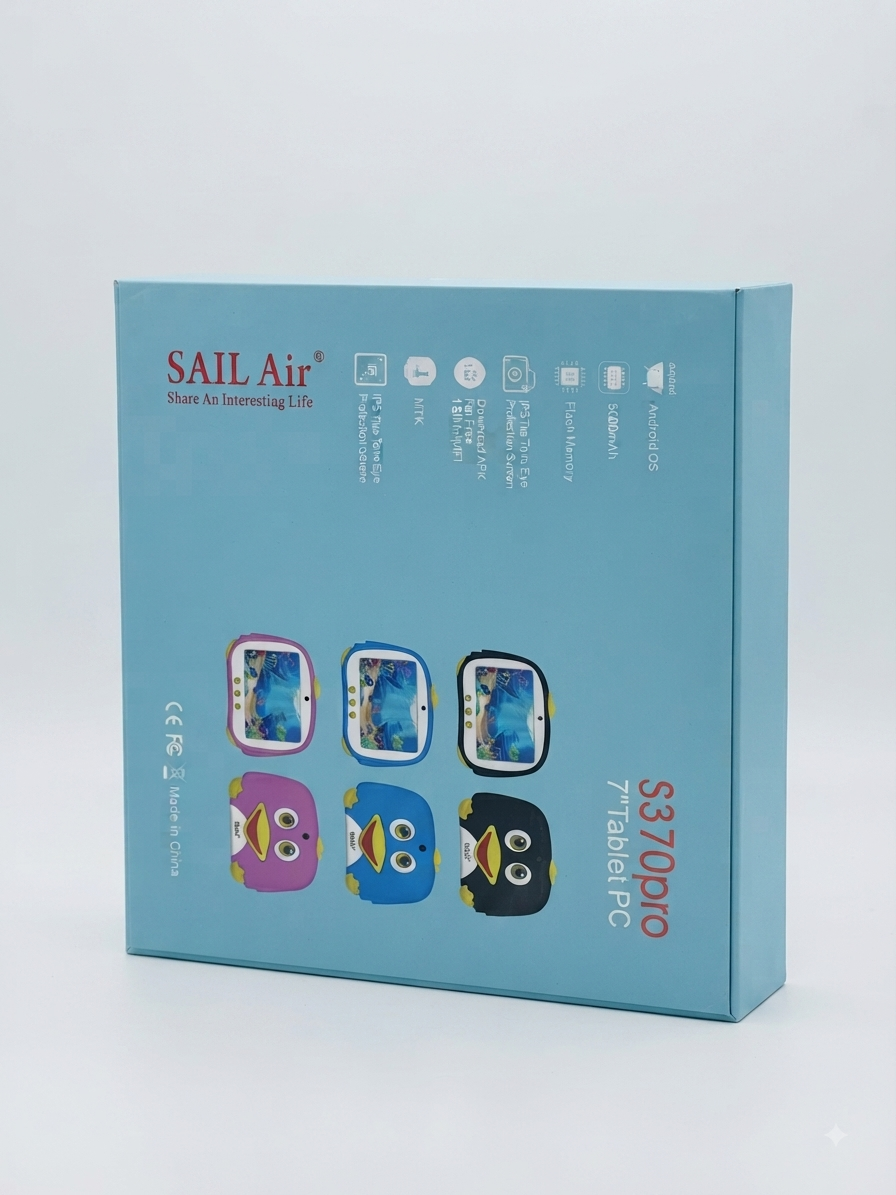SAIL Air S370 Pro 7" Kids Tablet – 5000mAh, WiFi & SIM
