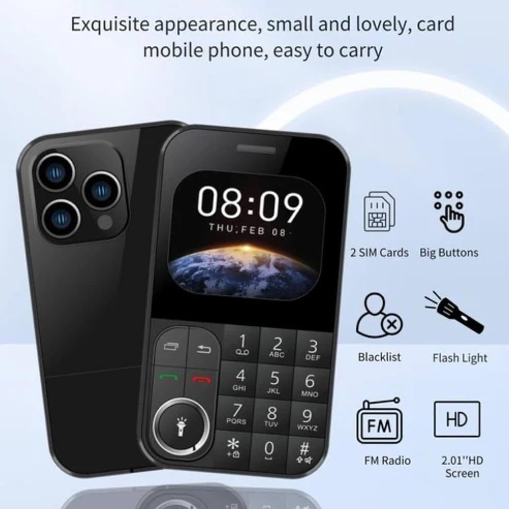 Dual SIM Mini 2G Keypad Phone – 790mAh Battery