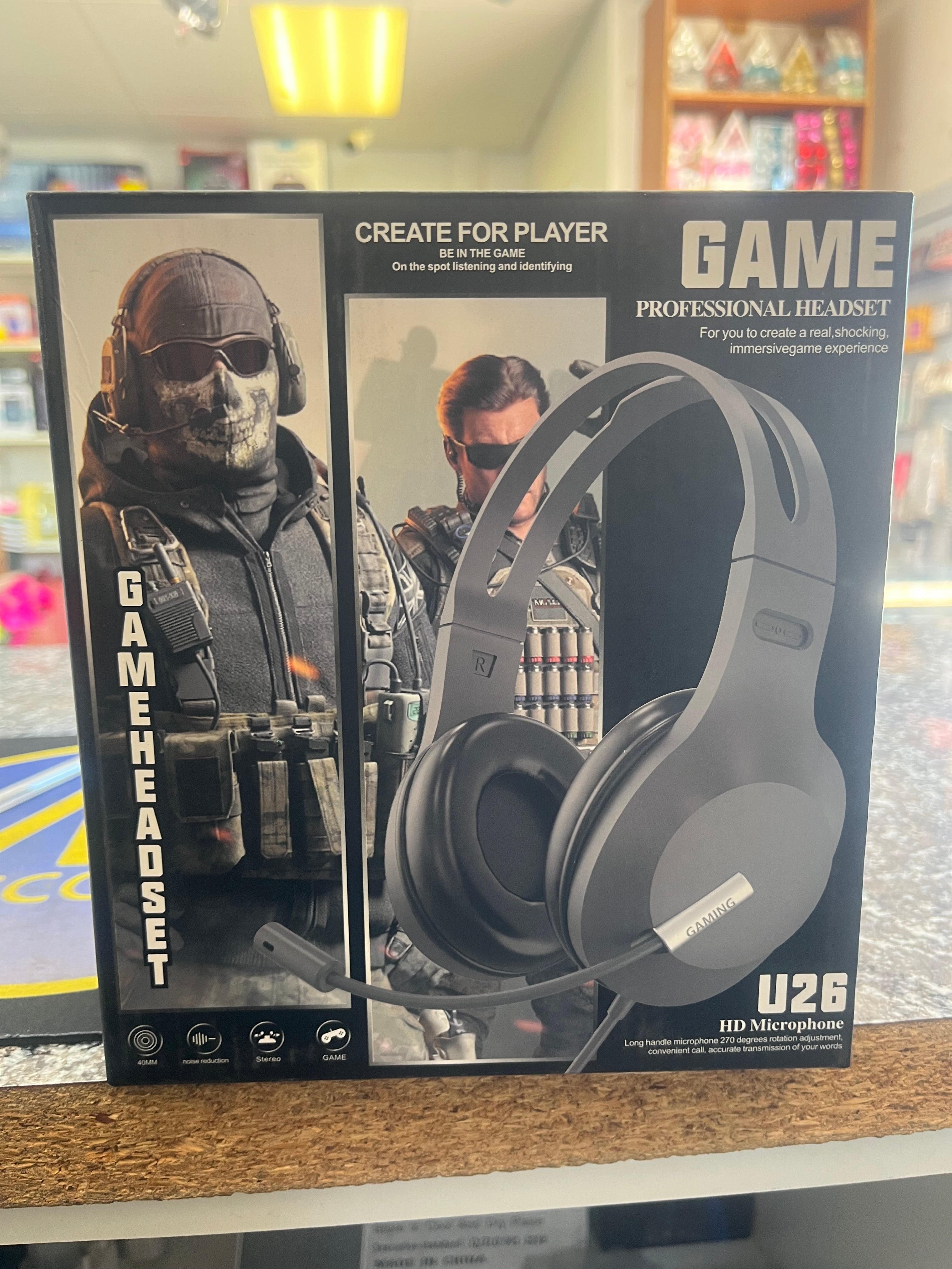 Gaming Headset with HD Microphone – Stereo Wired Headphones for PC & Console – Noise Reduction