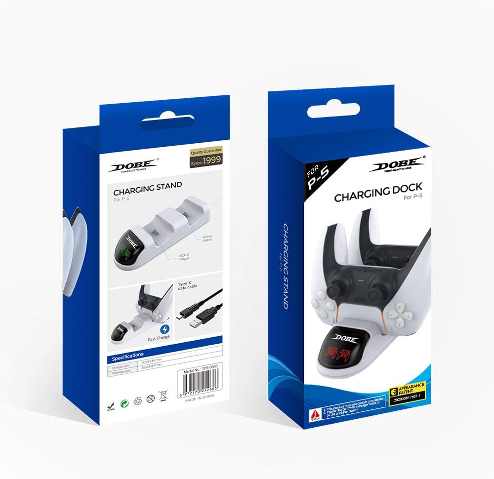 DOBE PS5 Dual Controller Charging Dock –