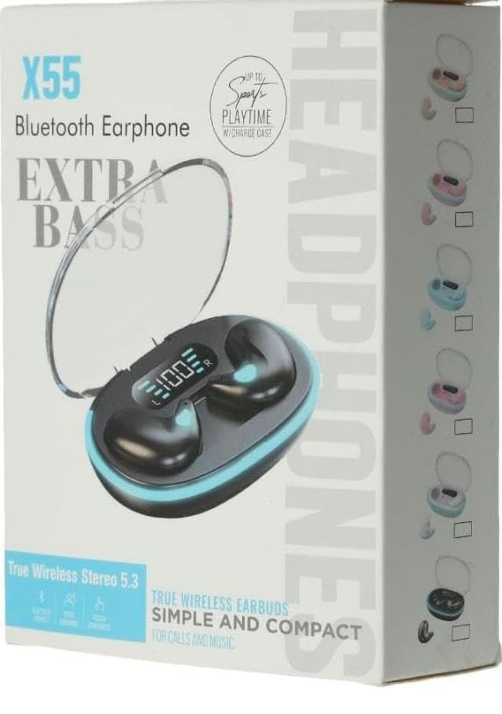 X55 Mini Wireless Earphones Bluetooth Headphones Noise Reduction