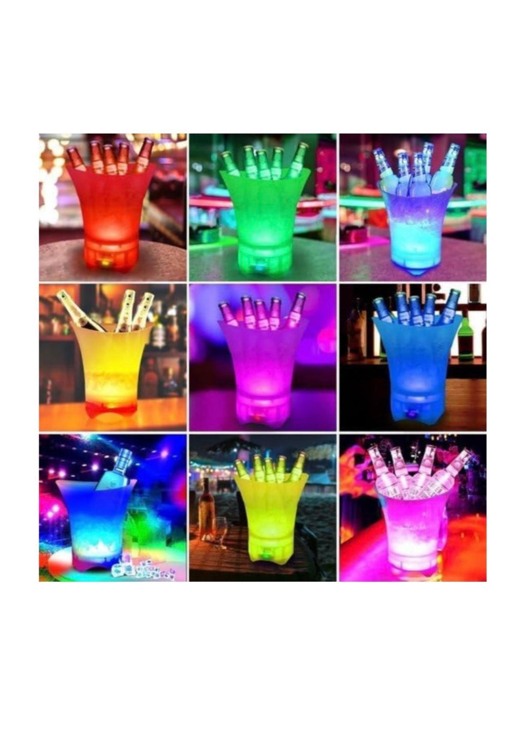 7L LED Colour Changing Ice Bucket with Bluetooth Speaker
