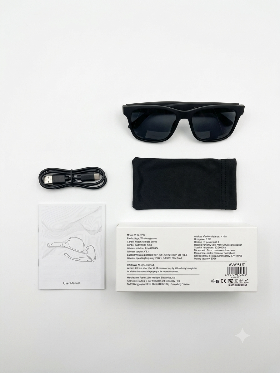 Smart Wireless Audio Glasses – Bluetooth 5.3 Touch Control Eyewear