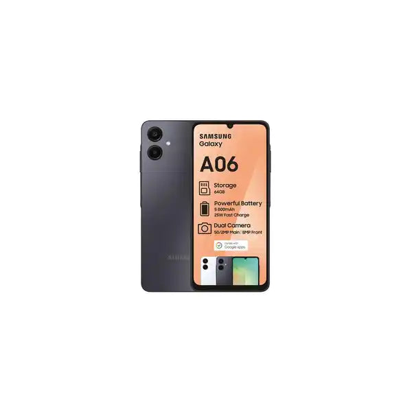 SAMSUNG GALAXY A06 64GB - BLACK