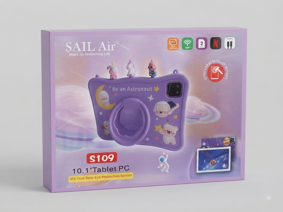 SAIL Air S109 10.1" Kids Tablet – Dual SIM, WiFi & IPS Screen