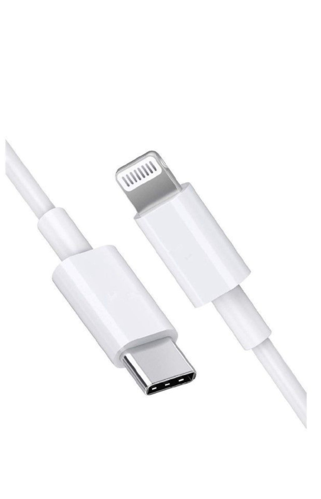 Type C to Lightning (iphone) fast charging and data transfer Cable - White