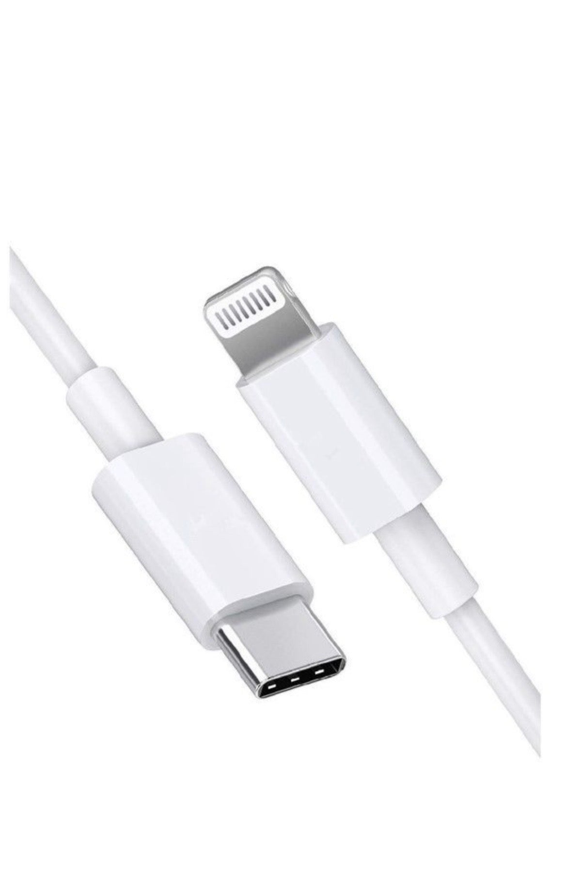 Type C to Lightning (iphone) fast charging and data transfer Cable - White