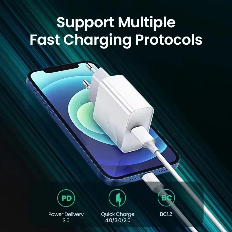 Fast Charging Cable For USB Type C to Type C Data Line Phone Charger 35W
