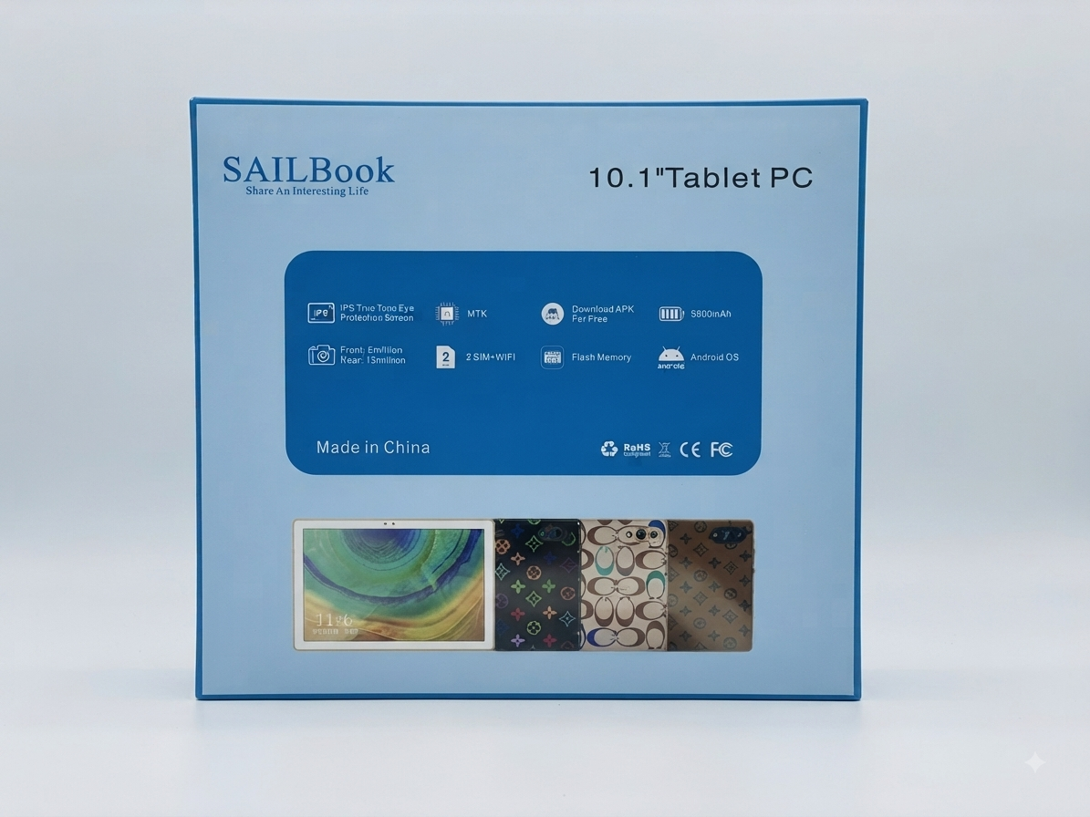 SAILBook B10 10.1" Android 13 Tablet – Dual SIM & WiFi