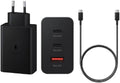 65W PD Power Adapter Trio, 3-Port Wall Charger, 2x USB-C and USB-A, Super Fast Charging, PD 3.0 and PPS, Multi-Device Travel Adapter