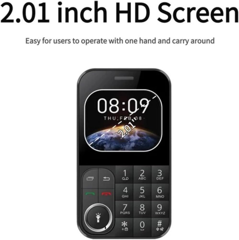 Dual SIM Mini 2G Keypad Phone – 790mAh Battery