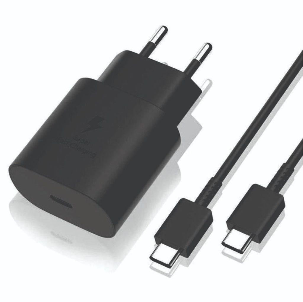 25W Fast Super Charger (USB-C) for Samsung - Black