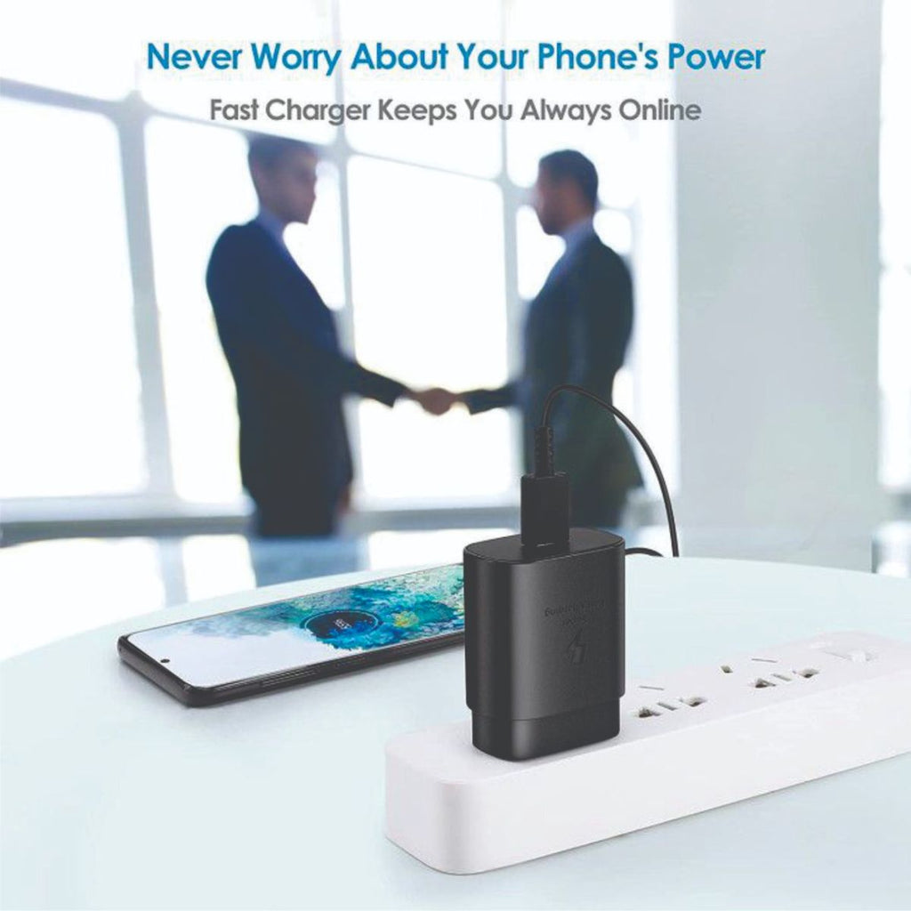 25W Fast Super Charger (USB-C) for Samsung - Black