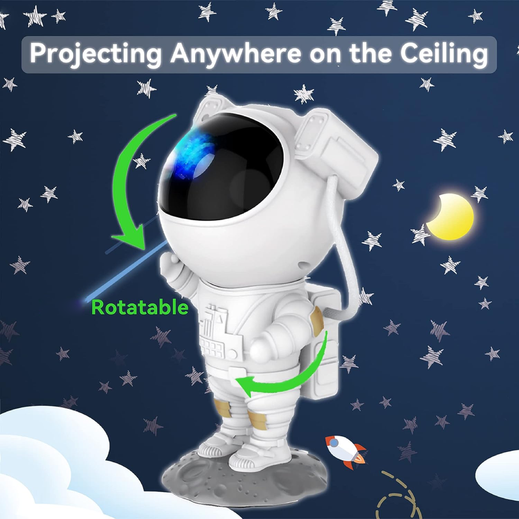 Astronaut Space Buddy Star Projector With Remote & Stable Base