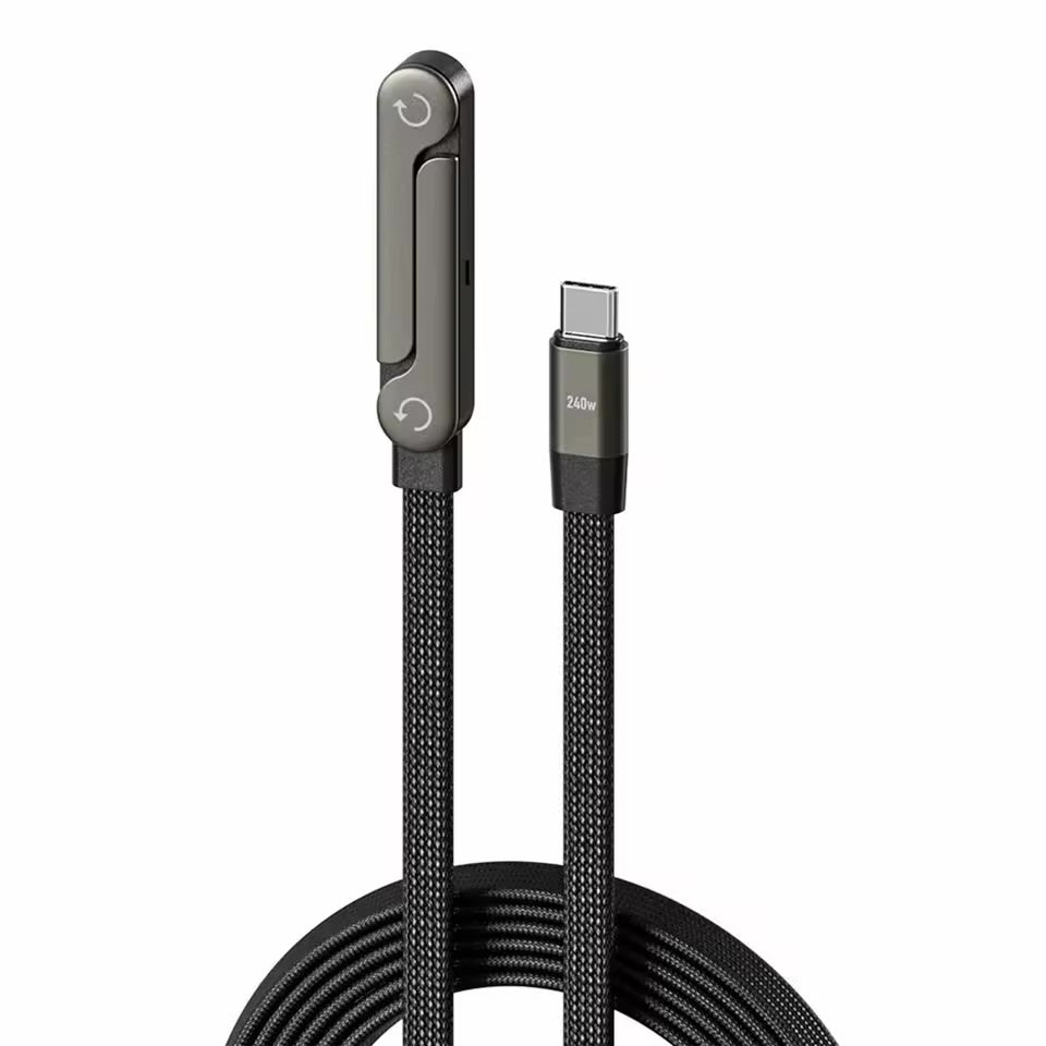 2 In 1 Invisible Holder Charger Cable 240W Fast Charging Cord With Phone Stand