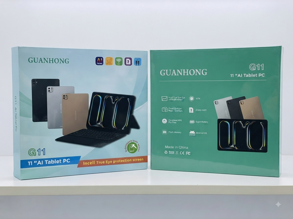GUANHONG G11 11" AI Tablet – Dual SIM, WiFi & Keyboard