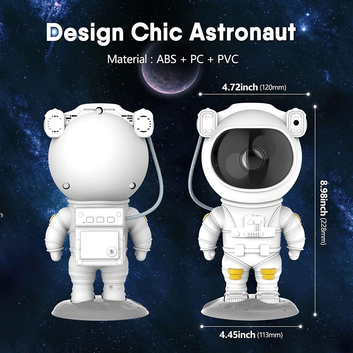 Astronaut Space Buddy Star Projector With Remote & Stable Base