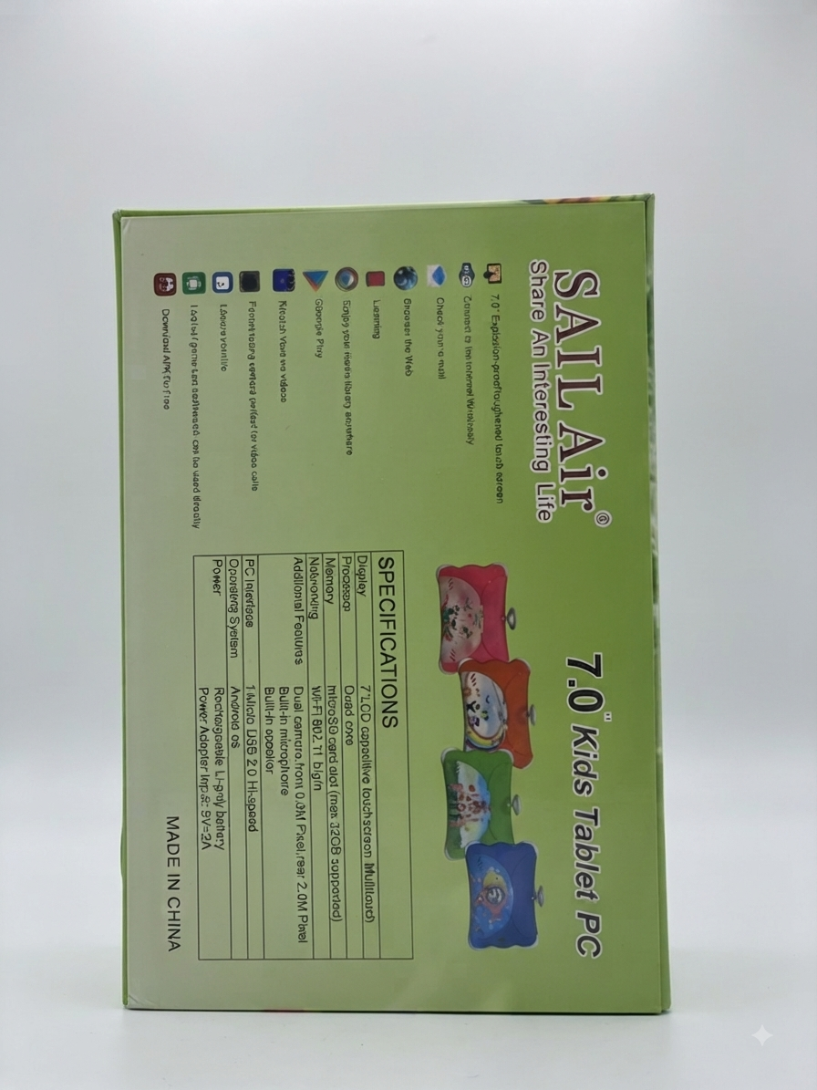 SAIL Air 7.0" Kids Tablet PC – WiFi