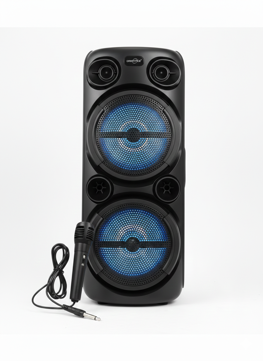 GREATNICE GTS-2059 8 Inch Wireless Bluetooth Speaker with Microphone – USB / FM / TF Card