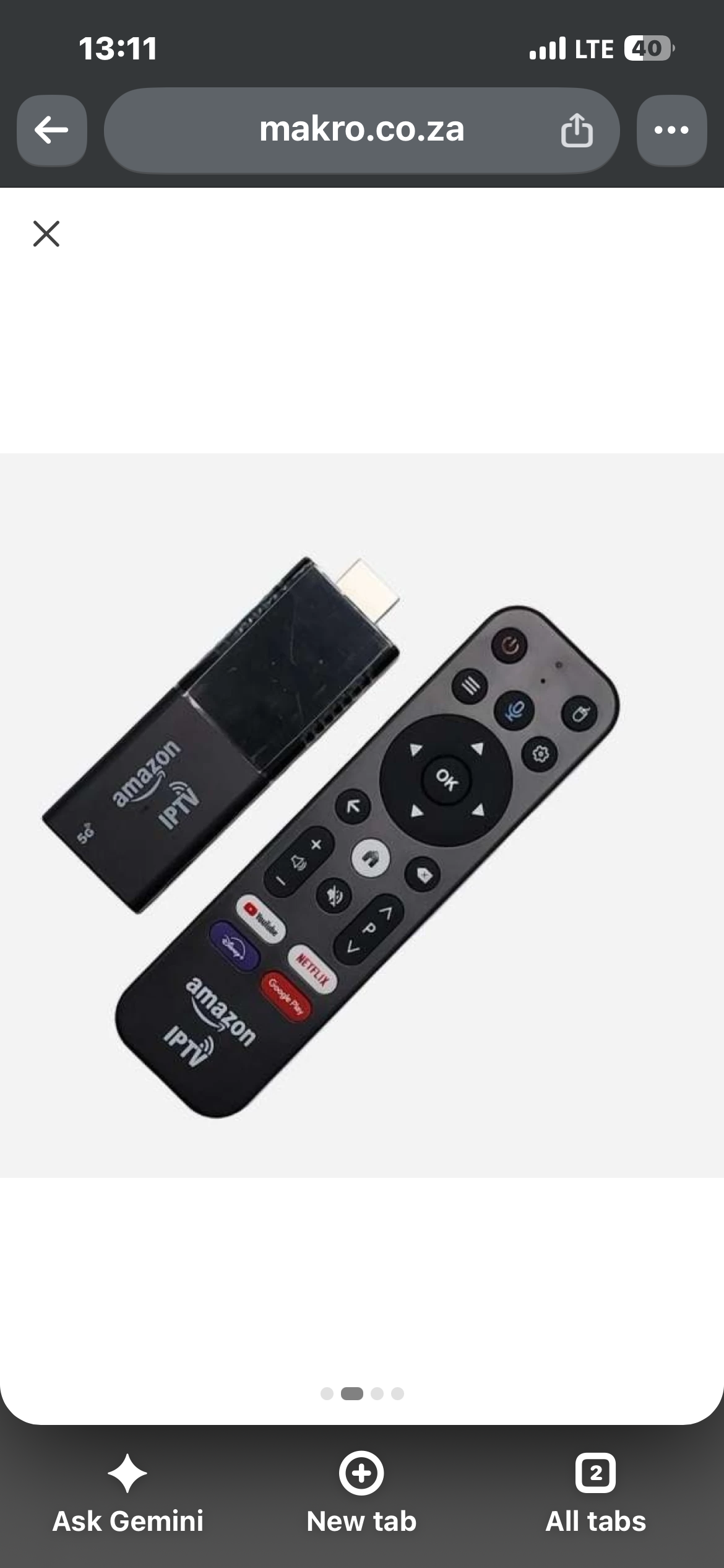Fire TV style streaming stick 10K HDR packaging