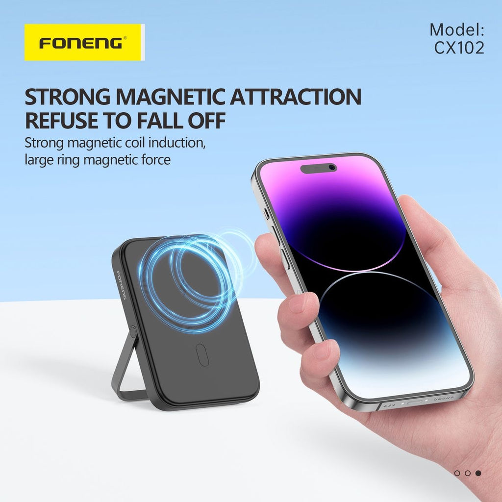 FONENG CX102 strong magnetic attraction wireless power bank