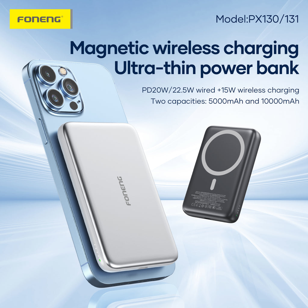 FONENG PX130 PX131 magnetic wireless charging power bank