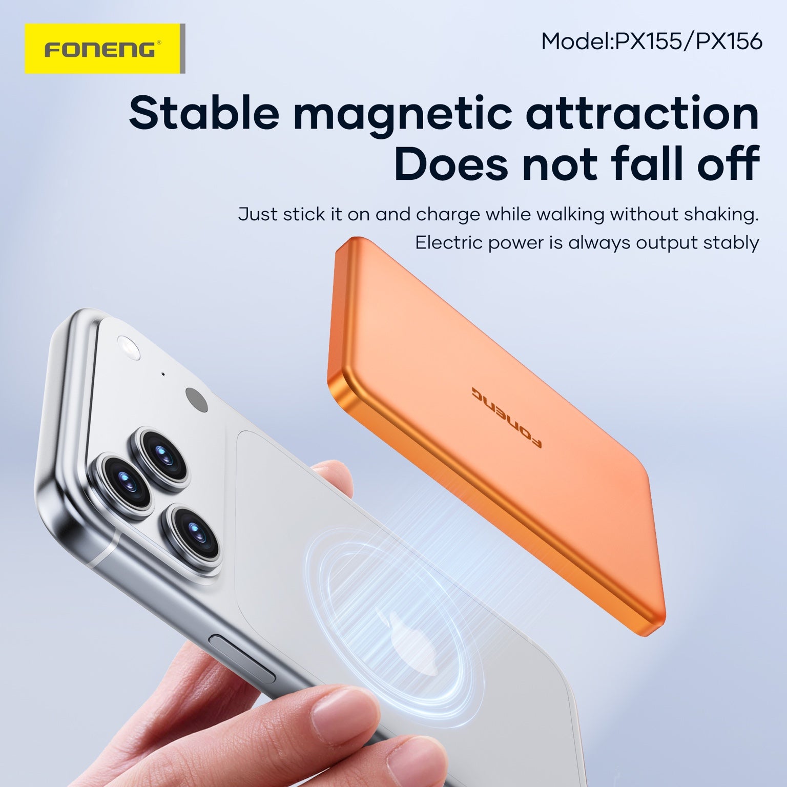 FONENG PX155 PX156 stable magnetic attraction power bank