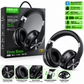 GERLAX GH-22 Etrax Bass wireless headphones with retail packaging on white background