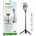 GERLAX GT-203 multifunctional phone holder selfie stick tripod with Bluetooth remote
