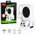 iPega 4-in-1 vertical charging station for Xbox Series S with cooling fans, headset stand and dual controller charger