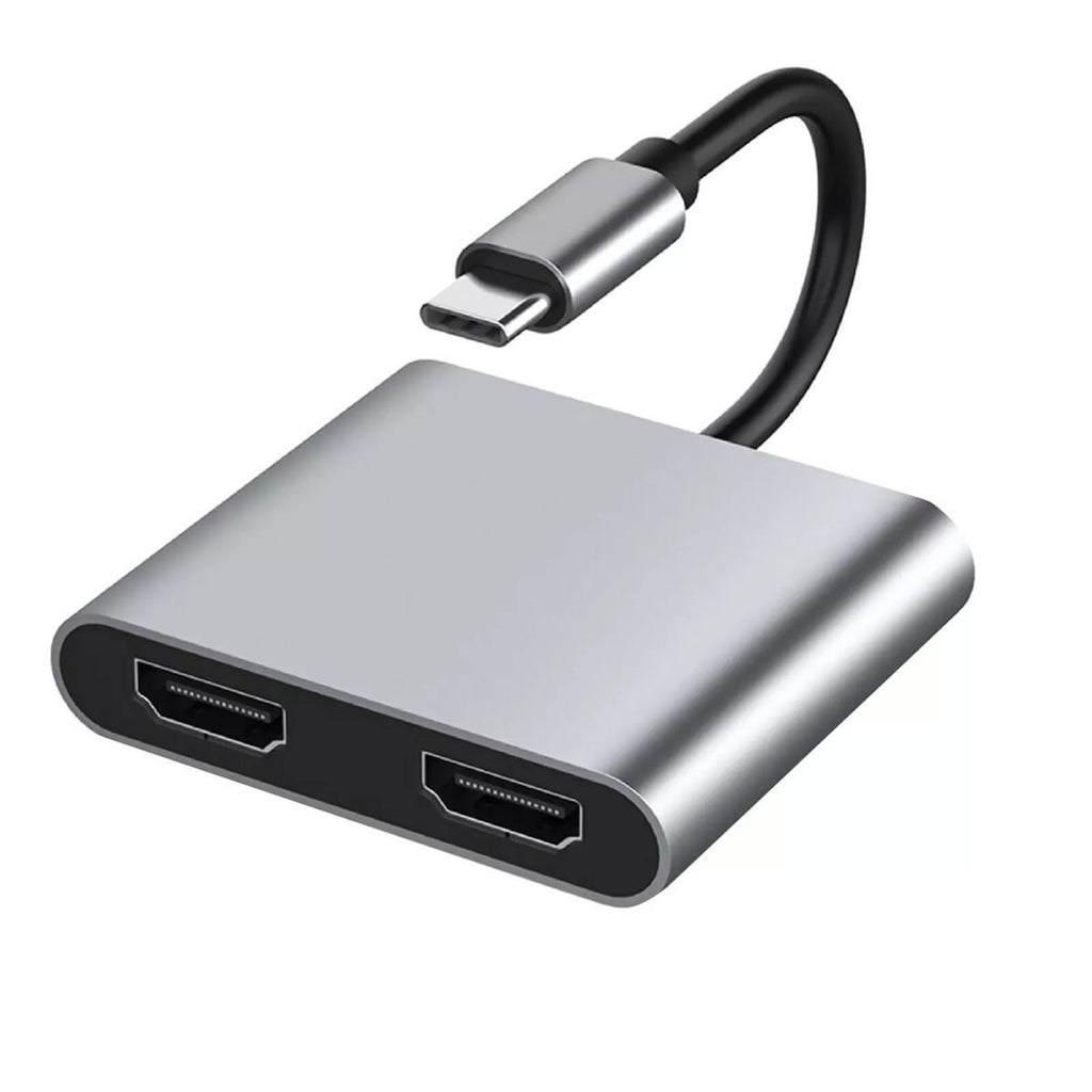 USB-C to dual HDMI adapter with two HDMI ports